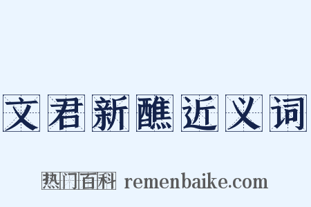 文君新醮近义词是什么意思的图片